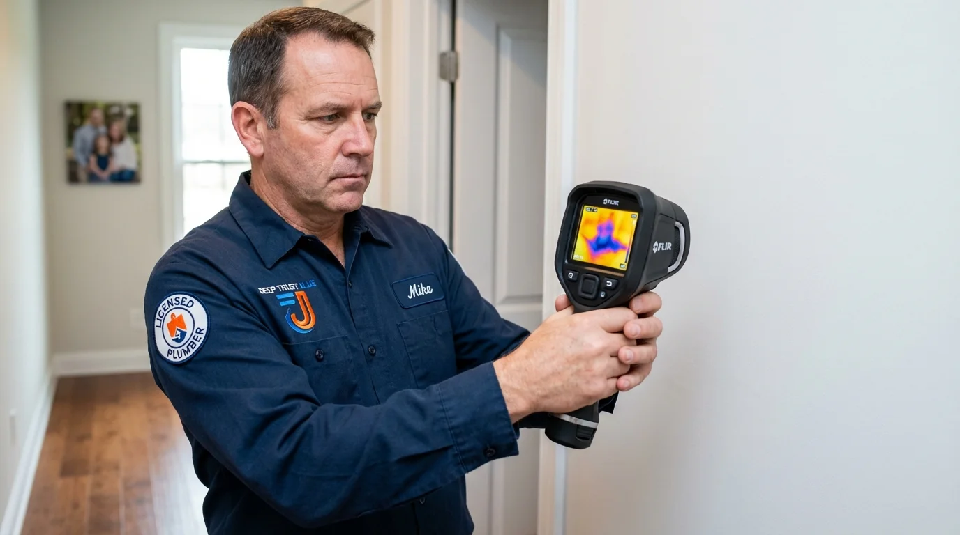 Thermal imaging leak detection by Johns Plumbing LLC in Freeport